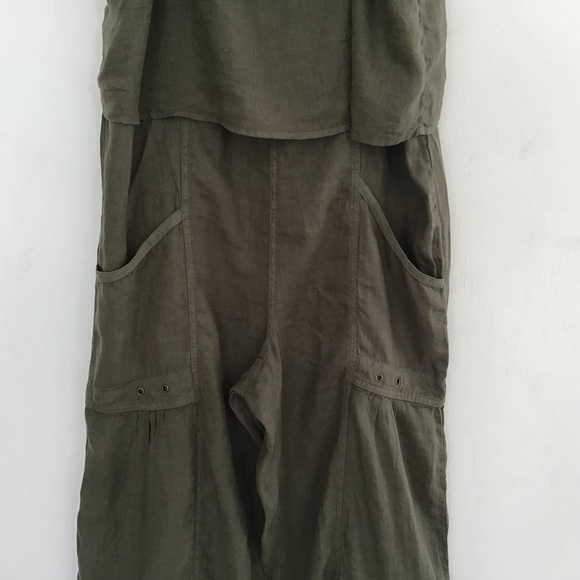 XCVI Cleon Flounce  100% linen Jumpsuit size small NWT - Picture 8 of 14